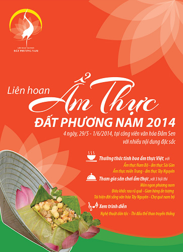 Liên hoan Ẩm thực Đất Phương Nam 2014 từ 29.5 đến 1.6 tại Đầm Sen 1