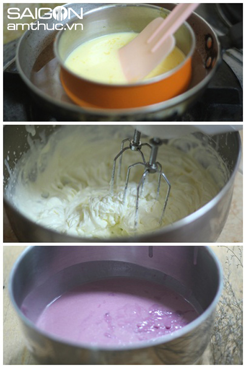 Làm bánh mousse khoai lang tím vừa ngon vừa dễ 3