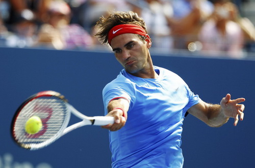 Roger Federer giành quyền vào vòng 4 giải Mỹ mở rộng 2012