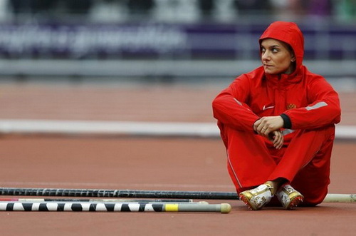 Yelena Isinbayeva chỉ giành huy chương đồng Olympic 2012
