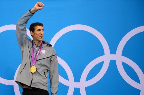 Michael Phelps giành thêm một chiếc huy chương vàng tại Olympic 2012