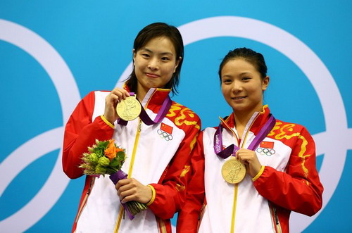 Wu Minxia giành huy chương vàng môn nhảy cầu tại Olympic 2012 