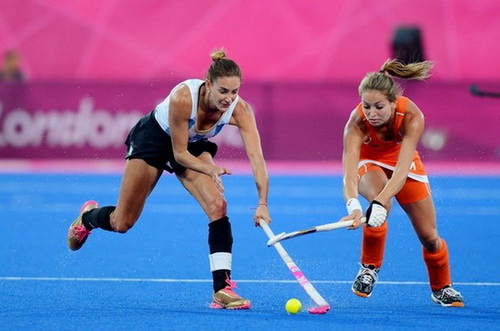 Luciana Aymar, đội trưởng nữ  tuyển hockey nữ Argentina