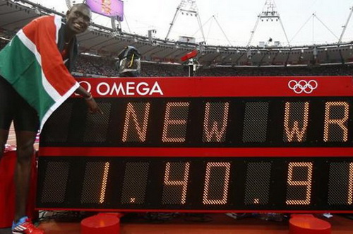 David Rudisha phá kỷ lục thế giới ở cự ly chạy 800m nam