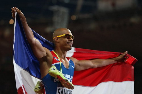 Felix Sanchez giành huy chương vàng môn chạy 400m vượt rào tại Olympic 2012