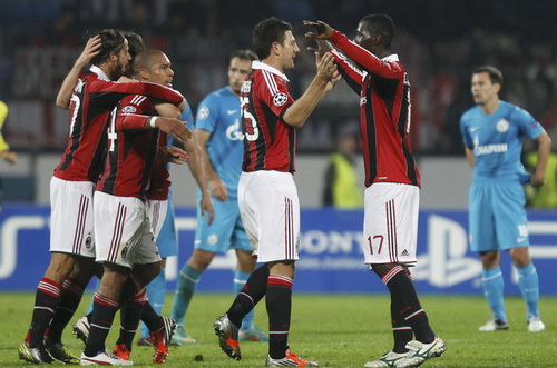 AC Milan thắng Zenit 3-2 tại Champions League
