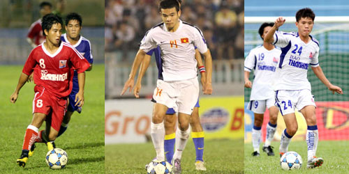 Từ trái qua: Nhật Nam, Hoàng Thịnh, Thanh Hào… - những gương mặt nổi bật tại vòng chung kết U.21 