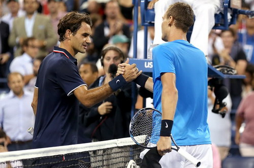 Roger Federer bị Tomas Berdych loại ở tứ kết giải Mỹ mở rộng 2012