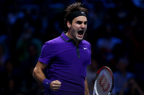 Roger Federer thắng Andy Murray ở ATP World Tour Finals 2012