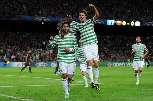Nhờ thắng Barcelona, Celtic sắp nhảy hip-hop cùng David Beckham