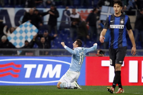 Lazio thắng Inter Milan 1-0 tại Serie A