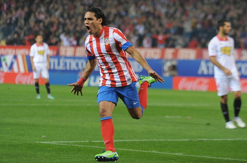 Tiền đạo Radamel Falcao của Atletico Madrid