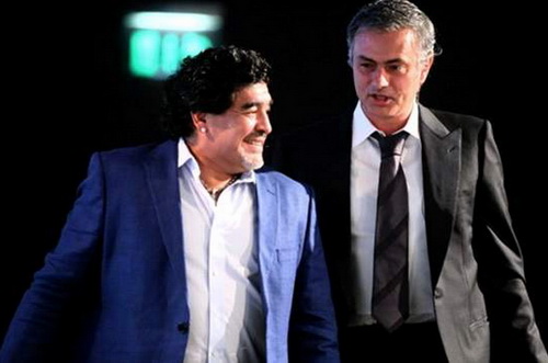 Diego Maradona tâng bốc Jose Mourinho