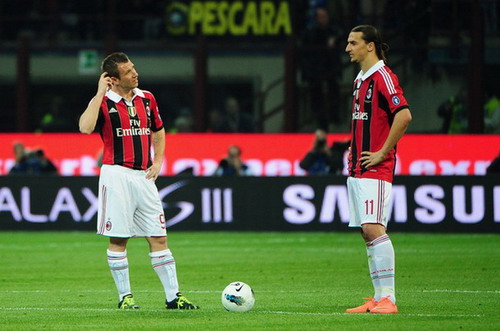 Ibrahimovic không thể giúp Milan giành chiến thắng