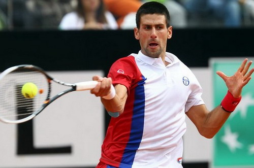 Novak Djokovic đánh bại Tsonga tại tứ kết Rome Masters 2012