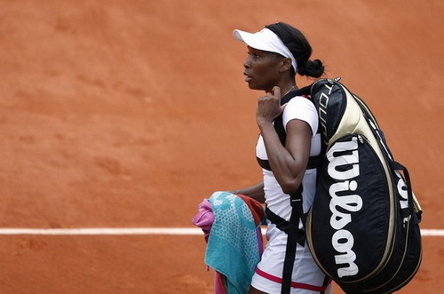Venus Williams bị loại ở vòng 2 Roland Garros 2012