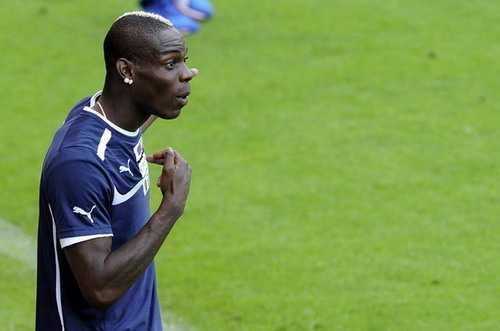 Tiền đạo Mario Balotelli của tuyển Ý