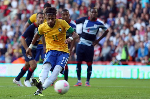 Tiền đạo Neymar của tuyển Olympic Brazil