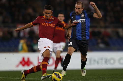AS Roma đánh bại Inter Milan tại lượt đi bán kết Cúp Quốc gia Ý