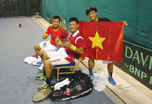Đội tuyển nam quần vợt VN tập trung cho mục tiêu trụ hạng Davis Cup nhóm 2 - Ảnh: Quốc Bảo