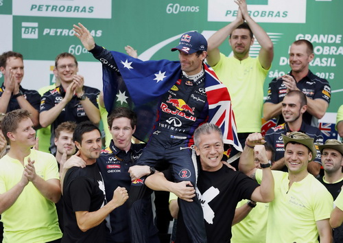 Mark Webber của đội Red Bull giã từ sự nghiệp