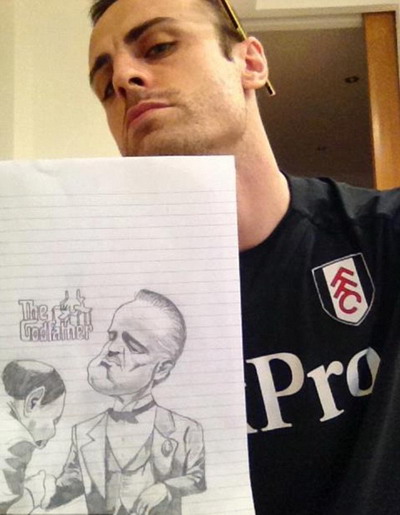 Berbatov thử tài làm hoạ sĩ