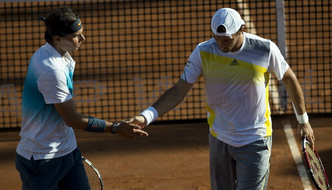 Nadal và Monaco - AFP