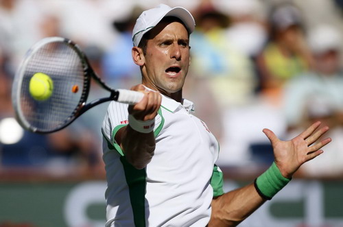 Tay vợt Novak Djokovic vào vòng 4 giải BNP Paribas Open 2013