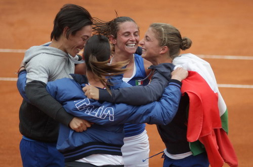 Đánh bại ĐKVĐ CH Czech, Ý gặp Nga trong trận chung kết Fed Cup 2013