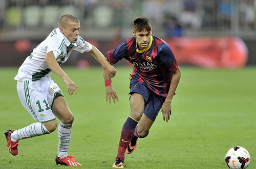 Neymar ra mắt trong màu áo Barcelona-2