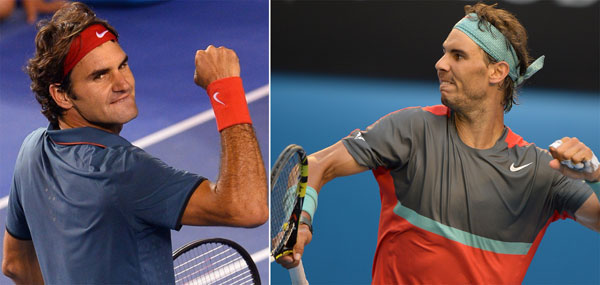 Federer và Nadal sẽ cống hiến những pha bóng đẹp - Ảnh: AFP