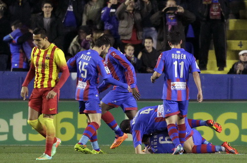 Barcelona bị Levante cầm hòa 1-1 ở vòng 20 La Liga