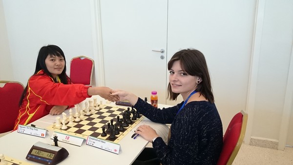 Thúy Triên thi đấu tại Giải cờ vua trẻ thế giới 2013