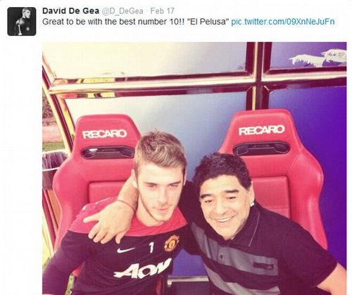 Maradona ghen với David de Gea
