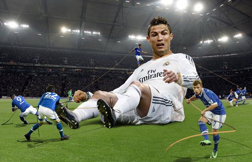 Tiền đạo Cristiano Ronaldo của Schalke