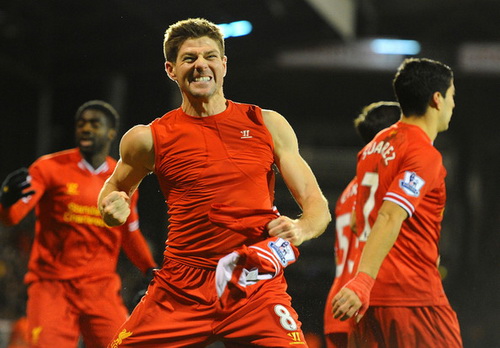 Tiền vệ Steven Gerrard của Liverpool