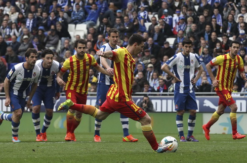 Lionel Messi ghi bàn duy nhất giúp Barcelona thắng Espanyol 1-0