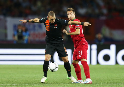 Tiền vệ Wesley Sneijder của tuyển Hà Lan