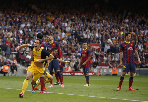 Barcelona hòa Atletico Madrid 1-1 trong trận cuối cùng La Liga mùa 2013-2014