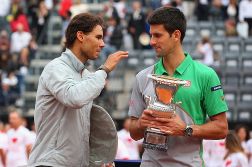 Djokovic đánh bại Nadal để lần thứ ba đăng quang Rome Masters-3