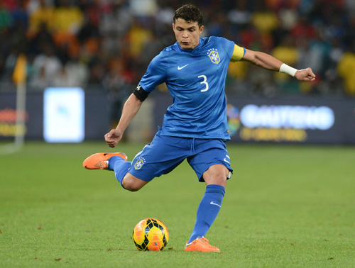 Thiago Silva, một trong 3 cầu thủ của Brazil sẽ vắng mặt ở trận giao hữu với Panama - Ản: AFP