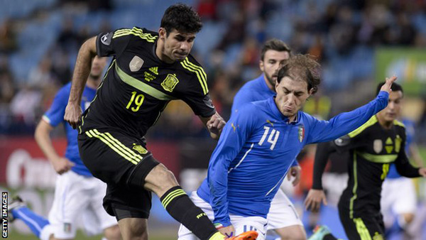 Tiền đạo Diego Costa (Tây Ban Nha) đến Chelsea (ảnh trên) và thủ môn Navas(Costa Rica) đến Real Madrid - Ảnh: AFP