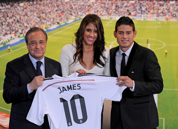Vợ James Rodriguez cũng được mời đầu quân cho Madrid