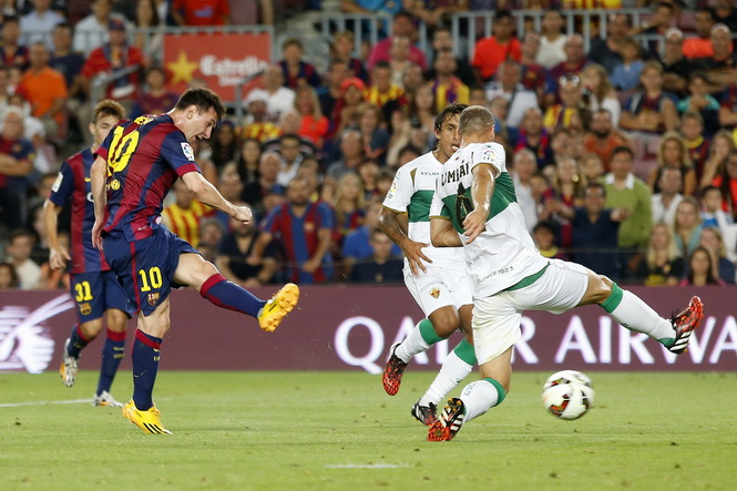 Messi lập cú đúp, Barcelona ra quân thắng lợi ở La Liga-2