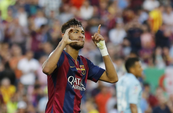Neymar, Messi tỏa sáng giúp Barcelona thắng 6 sao-1