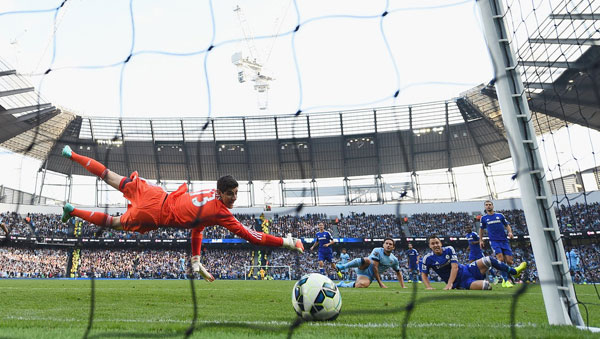 Trong trận lượt đi tại Etihad, bàn thắng của Lampard đã giúp Man.City giật lại được 1 điểm từ tay của Chelsea - Ảnh: AFP
