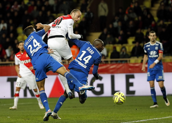 Lyon bất lực trước 'bức tường' AS Monaco-2