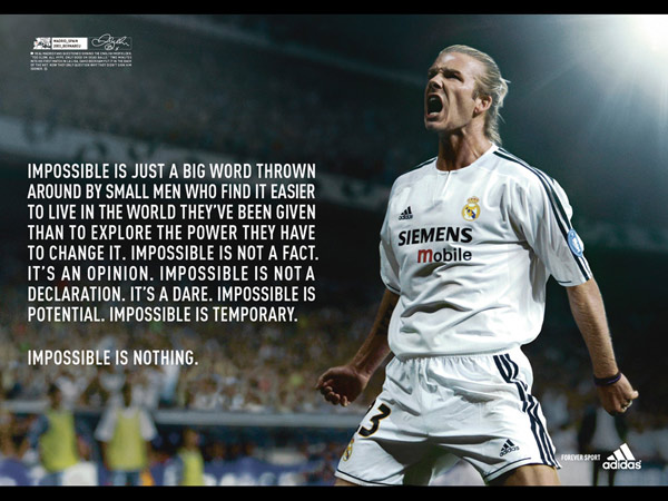 David Beckham với tuyên ngôn “không gì là không thể”