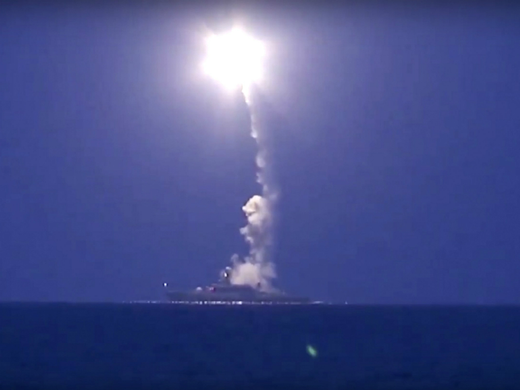 Iraq nói không được Nga thông báo về vụ phóng tên lửa Klub từ biển Caspian bay ngang nước này - Ảnh: Bộ Quốc phòng Nga