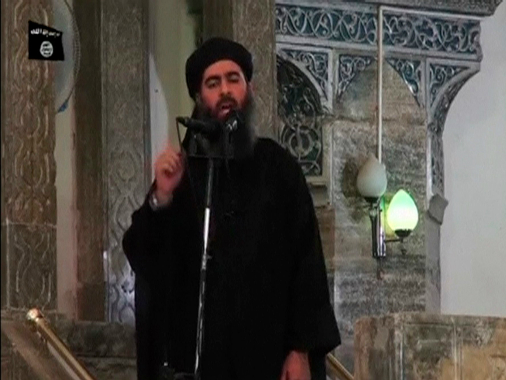 Trùm khủng bố Abu Bakr al-Baghdadi của tổ chức cực đoan Nhà nước Hồi giáo (IS) - Ảnh: Reuters